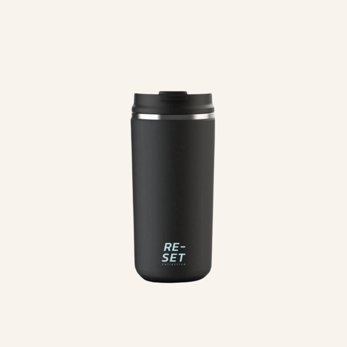 12OZ HEATLOCK INSULATED COFFEE CUP - BLACK