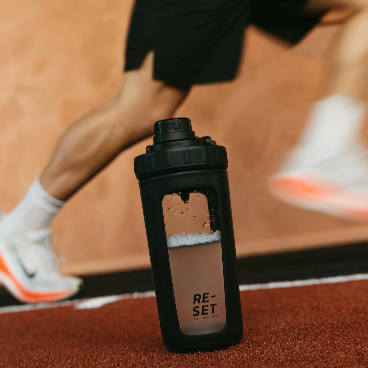 RE-MIX GLASS PROTEIN SHAKER - BLACK