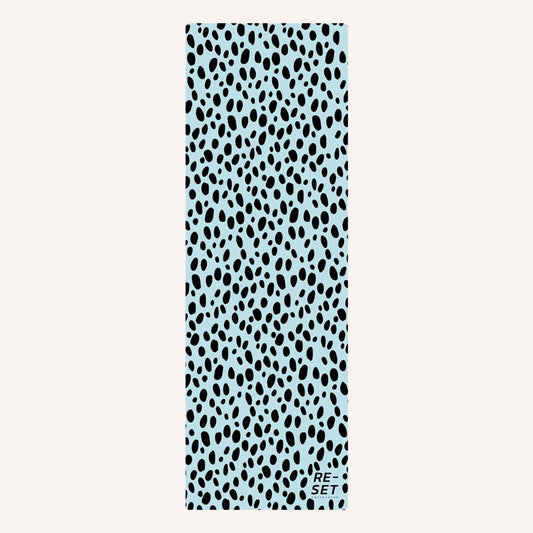 RE-FOCUS SUEDE YOGA MAT - 3MM BLUE PEBBLE