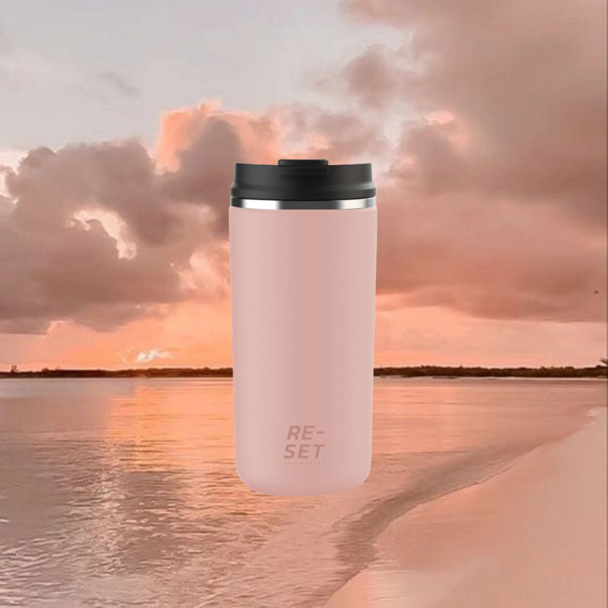 12OZ HEATLOCK INSULATED COFFEE CUP  - BLUSH