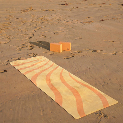 RE-FOCUS SUEDE YOGA MAT - 4MM GOLDEN SUN