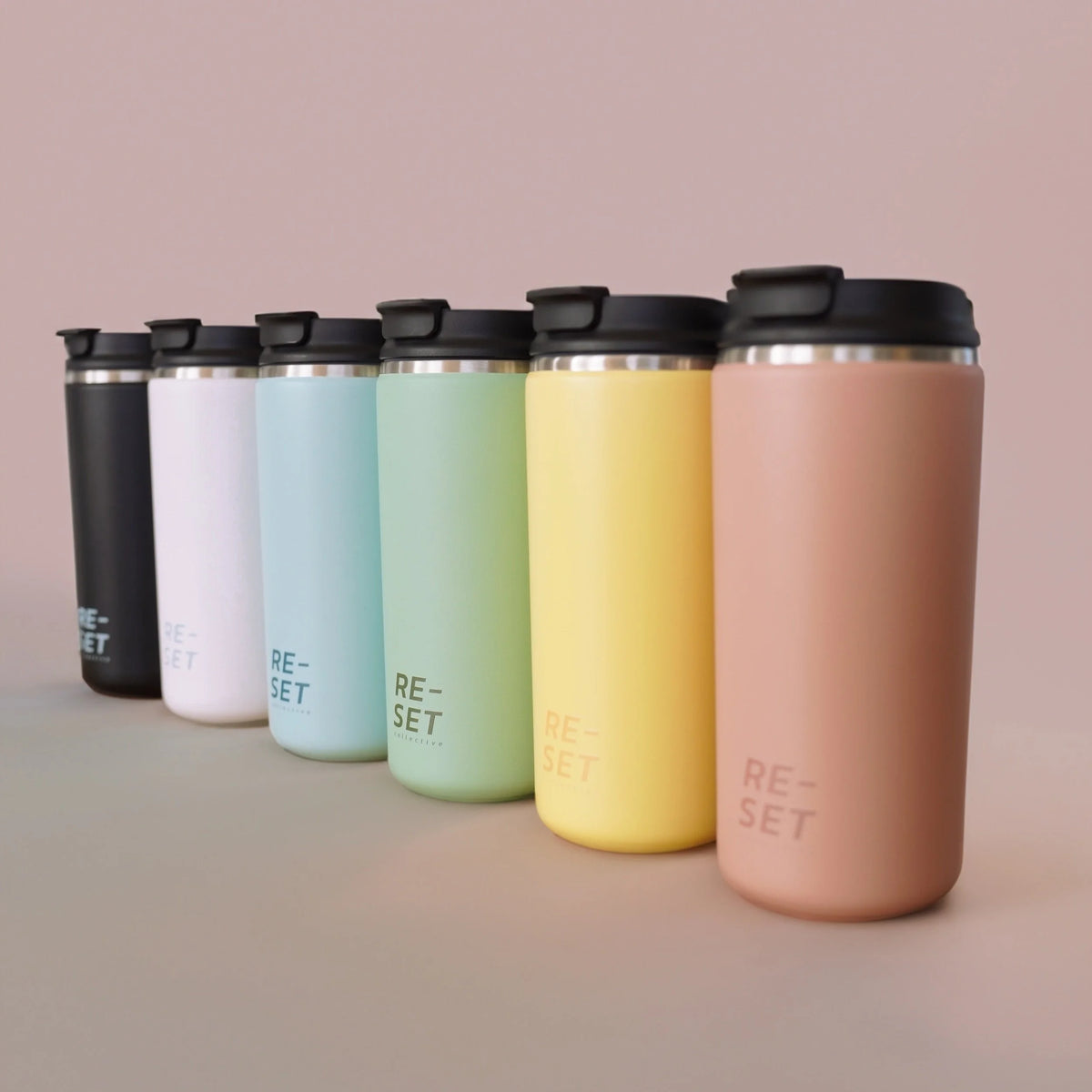 12OZ HEATLOCK INSULATED COFFEE CUP  - BLUSH