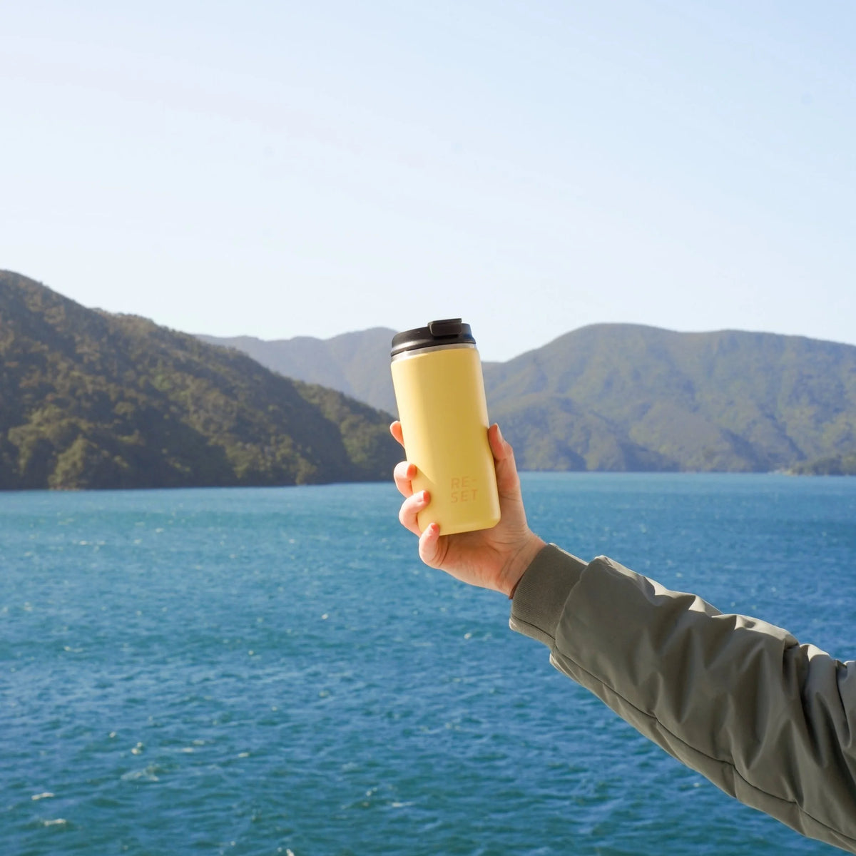 12OZ HEATLOCK INSULATED COFFEE CUP  - GOLDEN