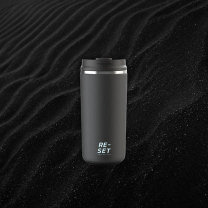 12OZ HEATLOCK INSULATED COFFEE CUP  - BLACK