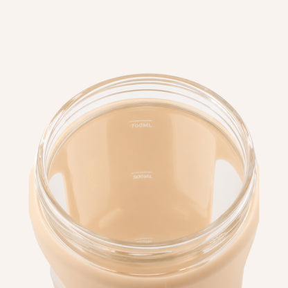 RE-MIX GLASS PROTEIN SHAKER - BUTTER BEIGE