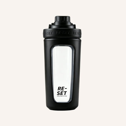 RE-MIX GLASS PROTEIN SHAKER - BLACK