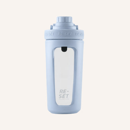 RE-MIX GLASS PROTEIN SHAKER - POWDER BLUE