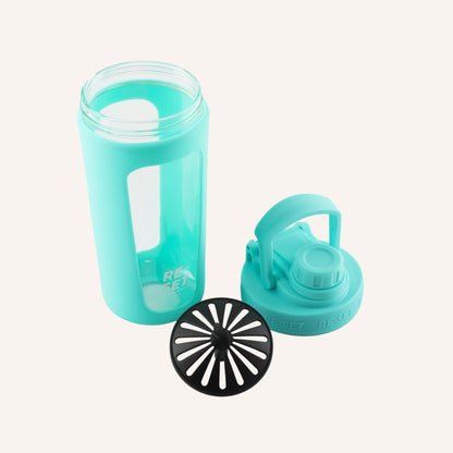 RE-MIX GLASS PROTEIN SHAKER - GUMDROP GREEN