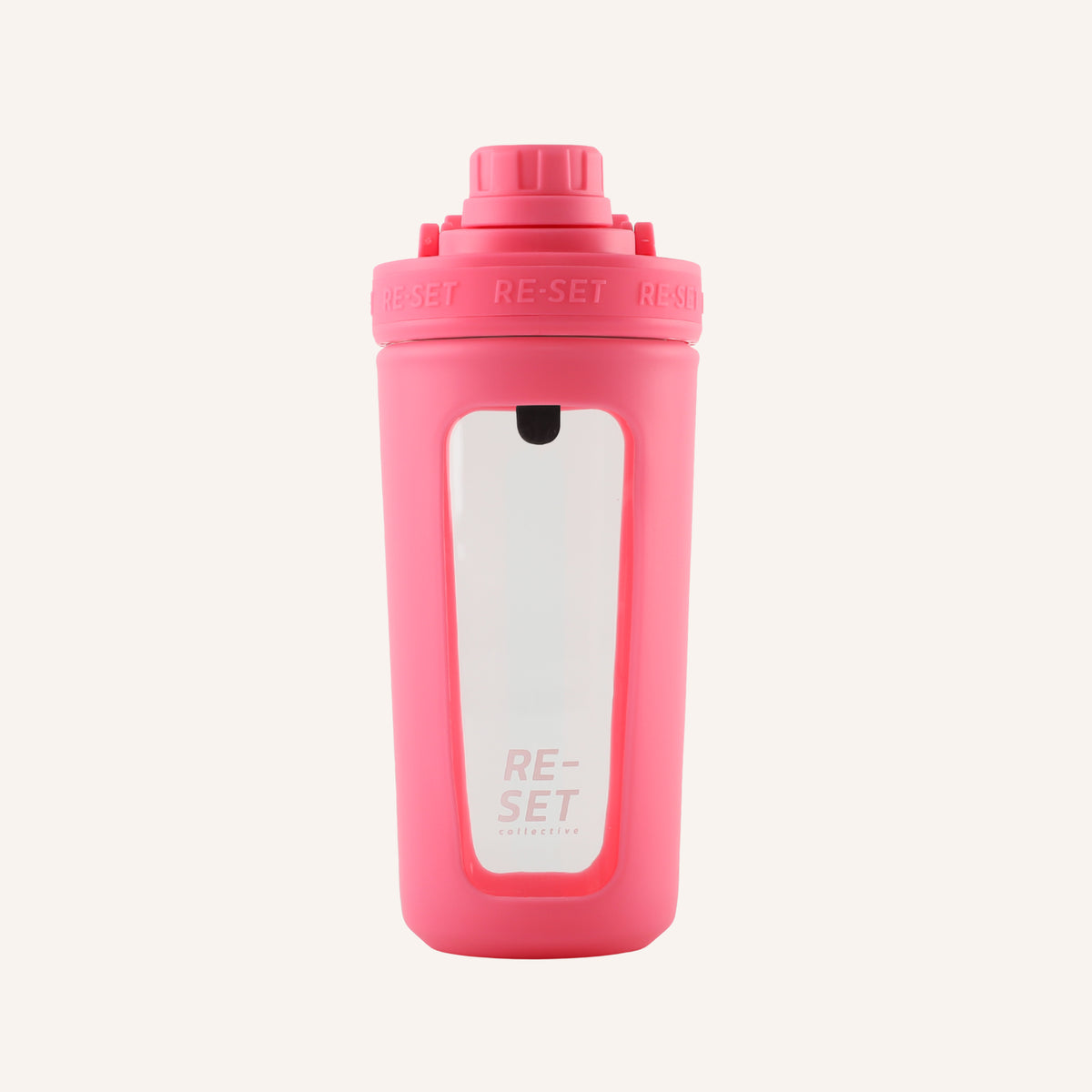 RE-MIX GLASS PROTEIN SHAKER - BUBBLEGUM PINK