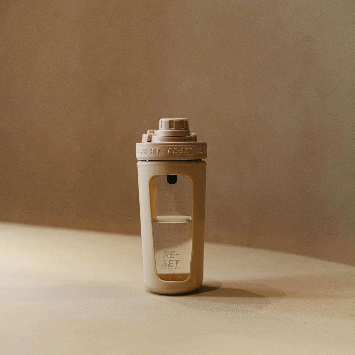 RE-MIX GLASS PROTEIN SHAKER - BUTTER BEIGE