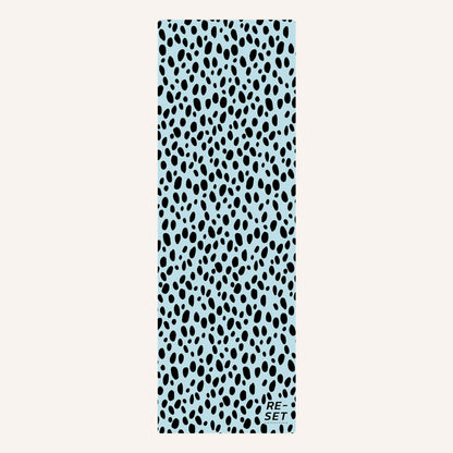 RE-FOCUS SUEDE YOGA MAT - 3MM BLUE PEBBLE